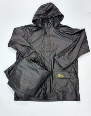 Black Comfortable Jacket & Trouser Rain Suit