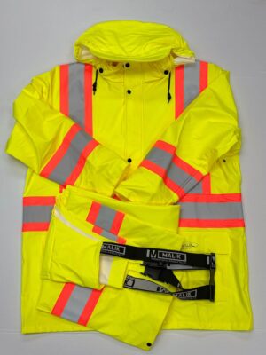 Flame Resistant Waterproof Hi Viz Hooded Jacket