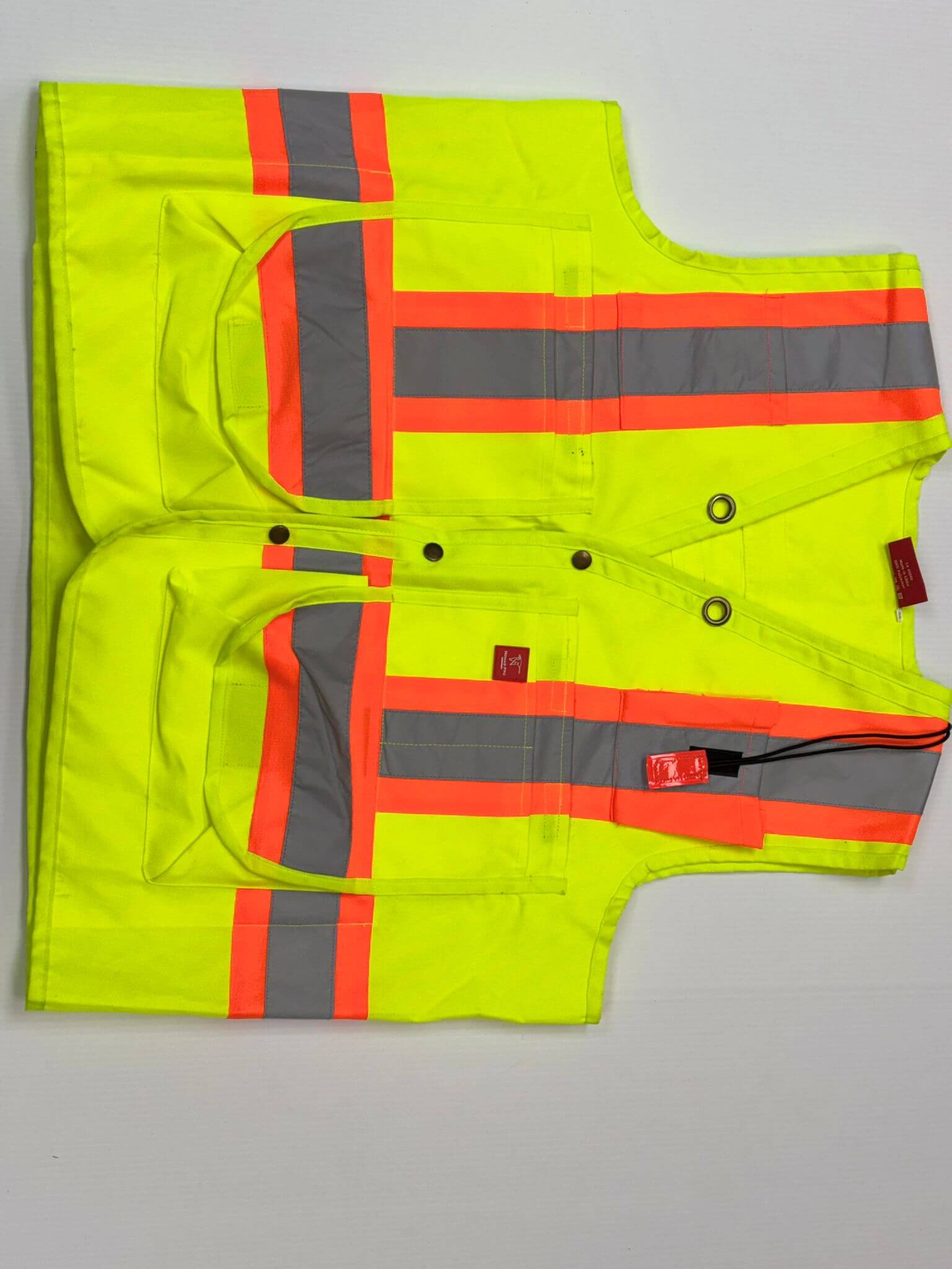YELLOW Surveyors Vest W/ Back Pocket